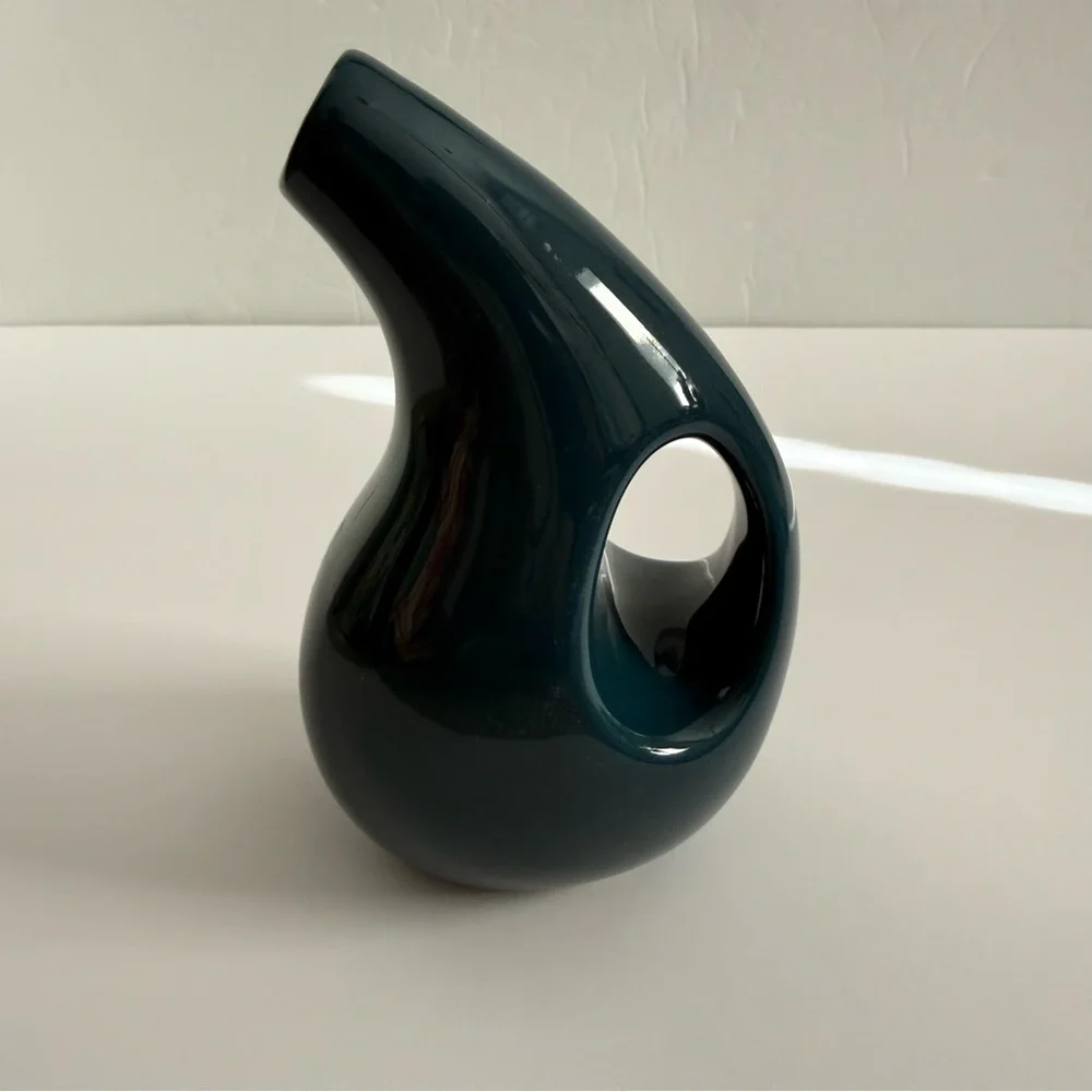 Rachael Ray Serverware Oil and Vinegar Dispensing Bottle or Flower Vase Teal